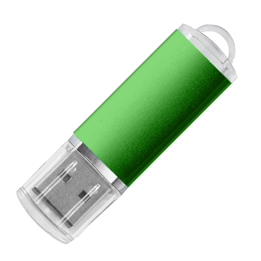 USB flash-карта &quot;Assorti&quot; (16Гб), зеленая, 5,8х1,7х0,8 см, металл