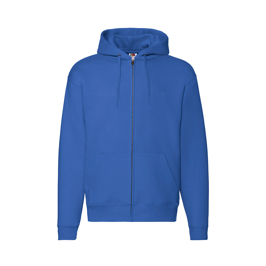 Толстовка &quot;PREMIUM HOODED SWEAT JACKET&quot;, ярко-синий_M, 70% х/б, 30% п/э, 280 г/м2