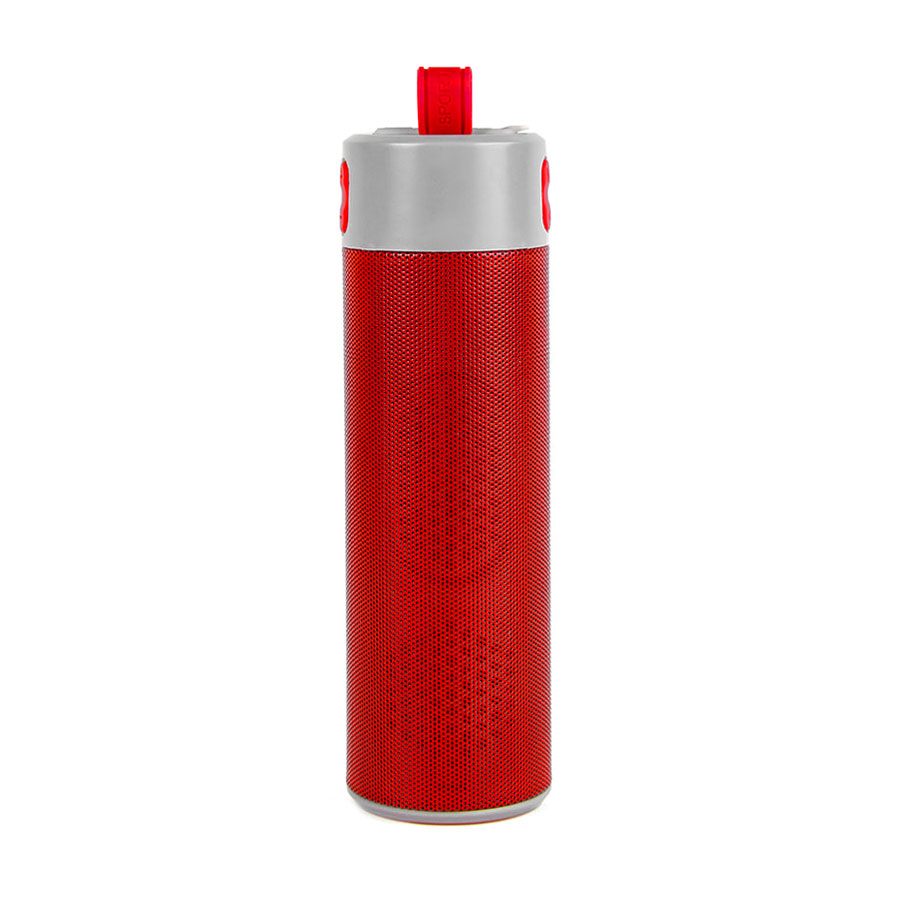 Bluetooth колонка с зарядным устройством(2000mAh) и моноподом &quot;Turbo Tube&quot;,красный с серым,18х5,5х5,3