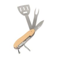BBQ мультитул Blade 5в1 с деревянными ручками, в чехле