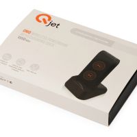 Портативное беспроводное зарядное устройство с док-станцией Uniq, 10000 mah, черный