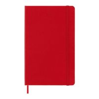 Записная книжка 12 месяцев на 2024 год, в твердой обложке, красный, Large, 13х21