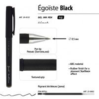 Ручка Egoiste.BLACK гелевая в черном корпусе, 0.5мм, черная