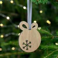 Деревянная подвеска Christmate, шар