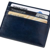 Картхолдер для 6 пластиковых карт с RFID-защитой Fabrizio, синий