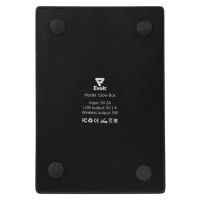 Беспроводная зарядка-подставка с подсветкой Glow box, черный