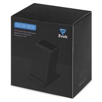 Беспроводная зарядка-подставка с подсветкой Glow box, черный