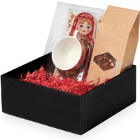 Подарочный набор: чайная пара, чай Глинтвейн, черный