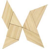Деревянная головоломка в коробке Tangram