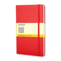 Записная книжка Moleskine Classic (в клетку) в твердой обложке, Large (13х21см), красный