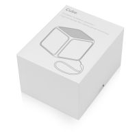 Портативная колонка Cube с подсветкой, красный
