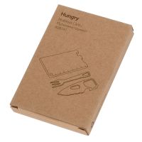 Мультиинструмент с ножом и вилкой Hungry, черный