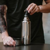 Термос для напитков, вакуумный, бытовой, тм bobber. Объем 0.47 литра. Артикул Flask-470 Glossy