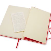 Записная книжка Moleskine Classic (в клетку) в твердой обложке, Large (13х21см), красный