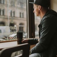 Термос питьевой, вакуумный, бытовой, тм bobber. Объем 0,35 литра. Артикул Tumbler-350 Black Coffee