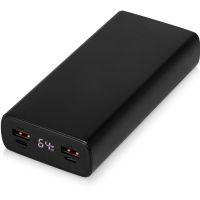 Портативное зарядное устройство PowerMax, 20000 mAh, PD + QC 3.0, черный