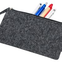 Пенал из RPET-фетра Felt, серый