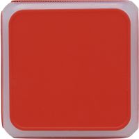 Портативная колонка Cube с подсветкой, красный