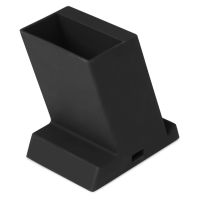 Беспроводная зарядка-подставка с подсветкой Glow box, черный