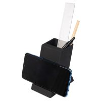 Беспроводная зарядка-подставка с подсветкой Glow box, черный