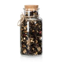 Чай черный, с соком имбиря, кусочками апельсина и малины, 100г