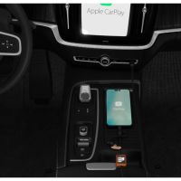 Кабель CarPlay SCX.design C46 5-в-1 - сплошной черный с белой подсветкой