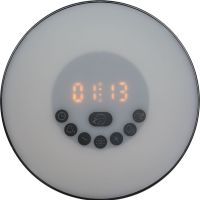 Лампа-колонка со световым будильником dreamTime, ver.2, черная