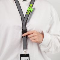 Лента светоотражающая Interlevel, синяя с серым