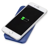 Портативное беспроводное зарядное устройство Impulse, 4000 mAh, синий