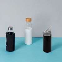 Бутылка для воды Pure c чехлом, 420 мл, черный