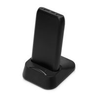 Портативное беспроводное зарядное устройство с док-станцией Uniq, 10000 mah, черный