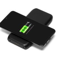 Портативное беспроводное зарядное устройство с док-станцией Uniq, 10000 mah, черный