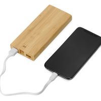 Внешний беспроводной аккумулятор из бамбука Bamboo Air, 10000 mAh