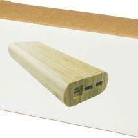 Портативное зарядное устройство Tulda из бамбука, 20 000 мАч, натуральный
