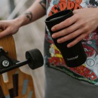 Термос питьевой, вакуумный, бытовой, тм bobber. Объем 0,35 литра. Артикул Tumbler-350 Black Coffee
