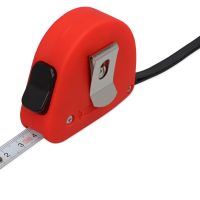 Рулетка 3м Meter, софт-тач, красный