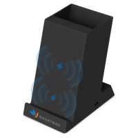 Беспроводная зарядка-подставка с подсветкой Glow box, черный