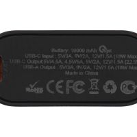Внешний аккумулятор с QC/PD Qwik, 10000 mah, черный