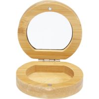 Карманное зеркало в бамбуковой раме Afrodit, natural