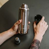 Термос для напитков, вакуумный, бытовой, тм bobber. Объем 0.47 литра. Артикул Flask-470 Glossy