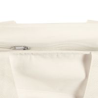 Сумка на молнии Zipper из хлопка 280 г c карманом на молнии спереди, натуральный