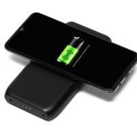 Портативное беспроводное зарядное устройство с док-станцией Uniq, 10000 mah, черный