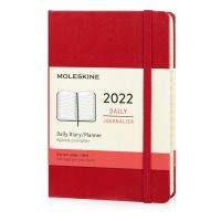 Ежедневник Moleskine Classic (2022), Pocket (9х14), красный, твердая обложка