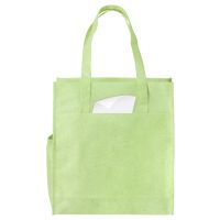 Сумка-шоппер Wheat из переработанного пластика 80gsm, 30.5*33*12.5cm, зеленый