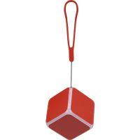 Портативная колонка Cube с подсветкой, красный