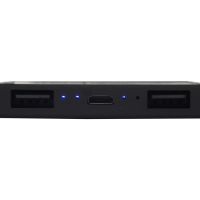Портативное зарядное устройство Render с полноцветной, 5000 mAh, черный
