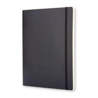 Записная книжка Moleskine Classic Soft (нелинованный), Хlarge (19х25 см), черный