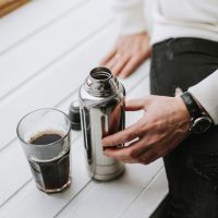 Термос для напитков, вакуумный, бытовой, тм bobber. Объем 0.47 литра. Артикул Flask-470 Glossy