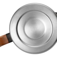 Кофепот с деревянной ручкой, 850 мл, серебристый