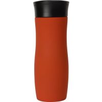 Вакуумная термокружка с кнопкой Streamline, Waterline, soft-touch, красный